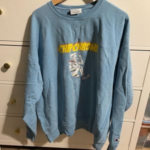 chip chrome xl crewneck jesse rutherford the neigbourhood